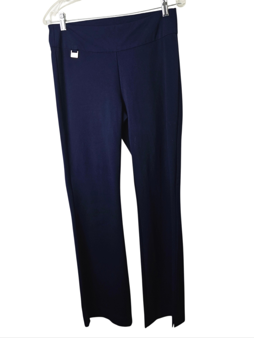 Lulu B Navy Pull-On Pants Stretch Travel Casual Chic Workwear Minimalist Style 6